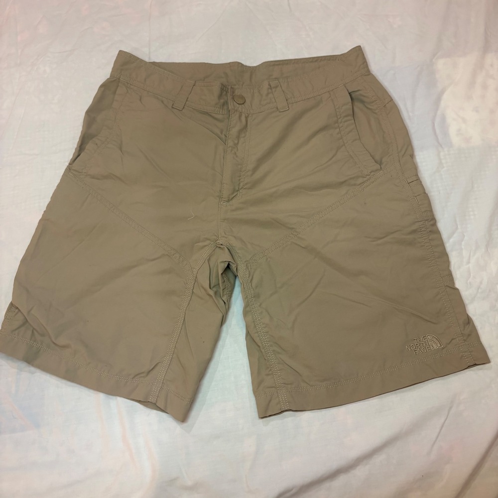 The North Face Horizon Cargo Shorts Khaki Tan Ripstop Hiking Size 34 Regular